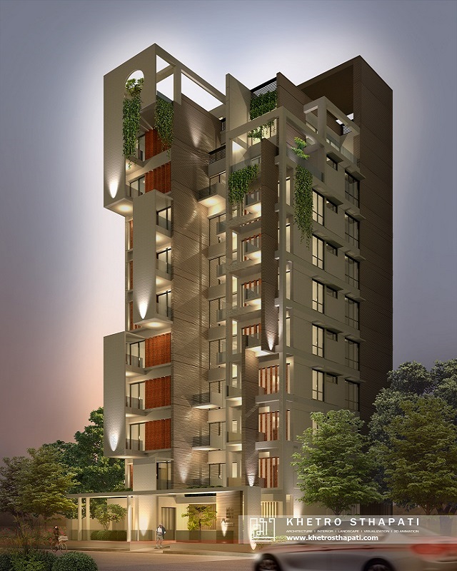 Charulota: Residential Apartment Building Bashundhara R/A
