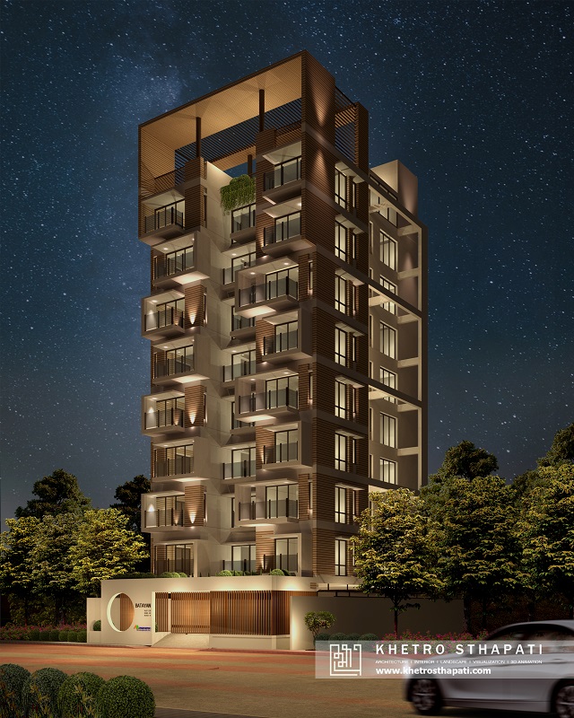 Batayan: Residential Apartment Building (G+9), Bashundhara R/A