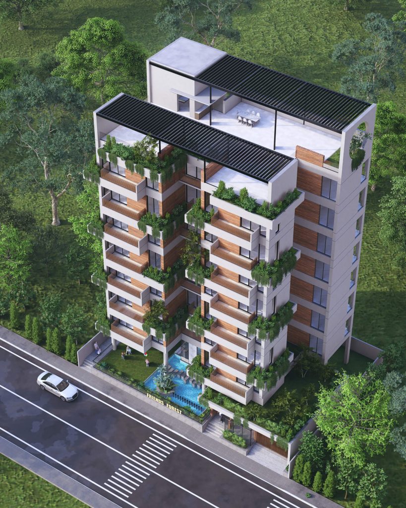 G+7 Apartment Building, Bashundhara - 06