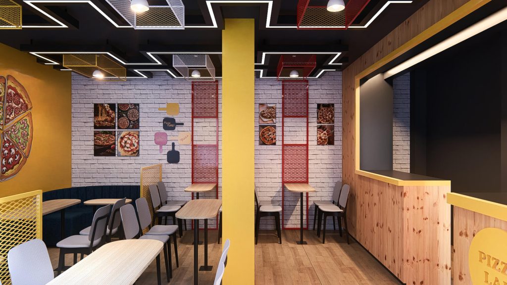 Pizza Lab Shop Interior, Subidbazar - 02