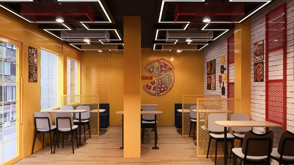 Pizza Lab Shop Interior, Subidbazar - 03